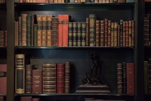 Books Shelf inside a library